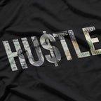 Hustle Hard Graphic – 100 Dollar Bill Ambition Rise & Grind T-Shirt