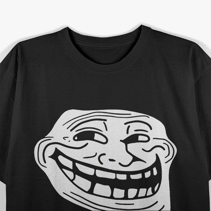 Troll Meme Face Funny Internet Humor Graphic T-Shirt