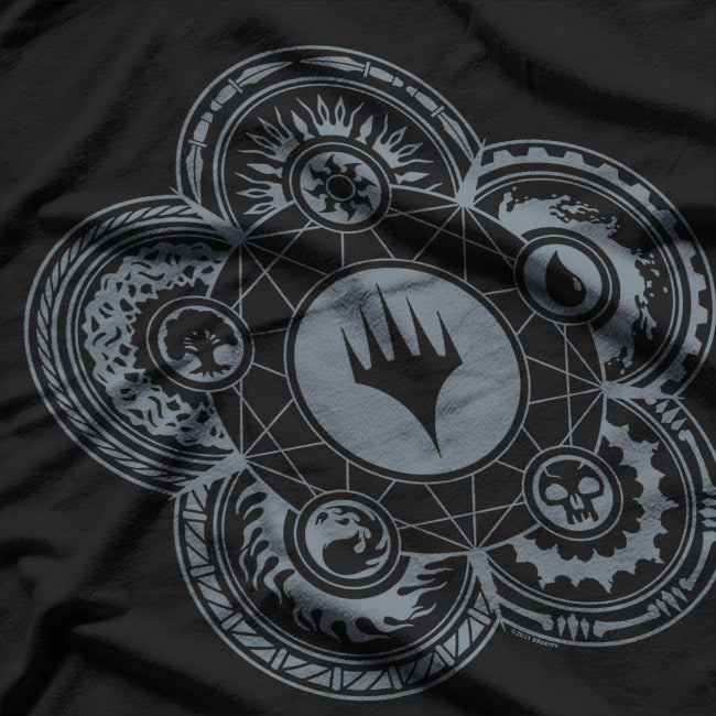 Magic Icon Hieroglyph Symbol Fantasy Card Gamer Design T-Shirt