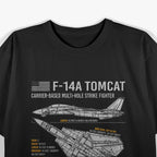 F-14 Tomcat – US Navy Fighter Jet Military Aviation T-Shirt