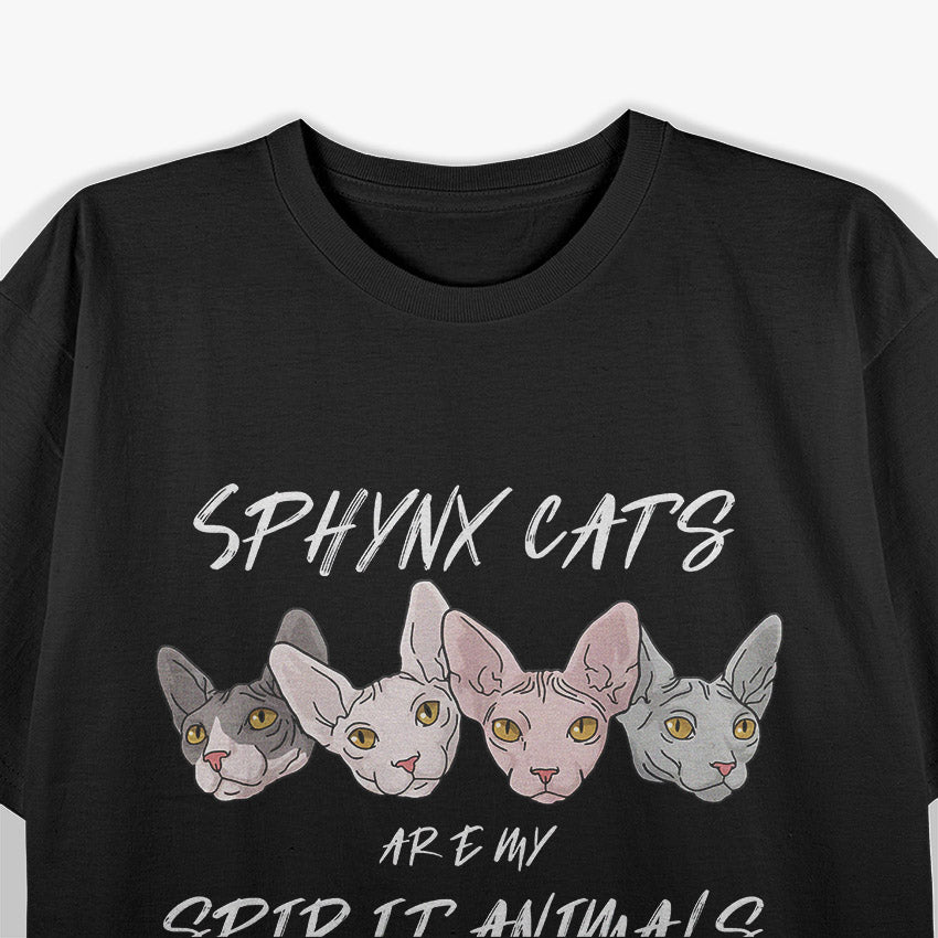Sphynx Cat Spirit Animal - Funny Sphynx Cat Lover T-Shirt