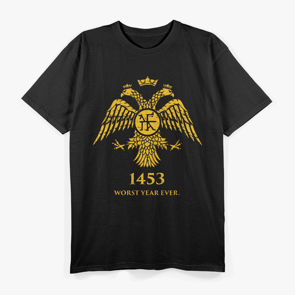 Funny Fall of Constantinople: Byzantine Blunders T-Shirt