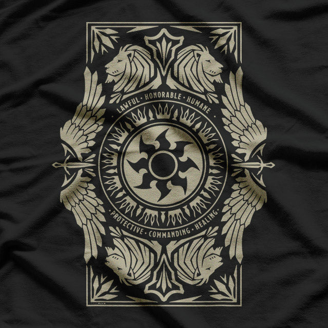 Magic White Plains Mana Mystic Fantasy Gamer Inspired T-Shirt