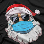 Merry Christmas Santa Mask Funny Holiday Humor T-Shirt