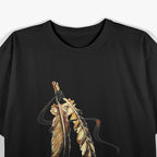 Southwest Native American Indian Tribal Art - Colorful Feather T-Shirt