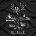 Believe in the Jackalope Cryptid Myth T-Shirt