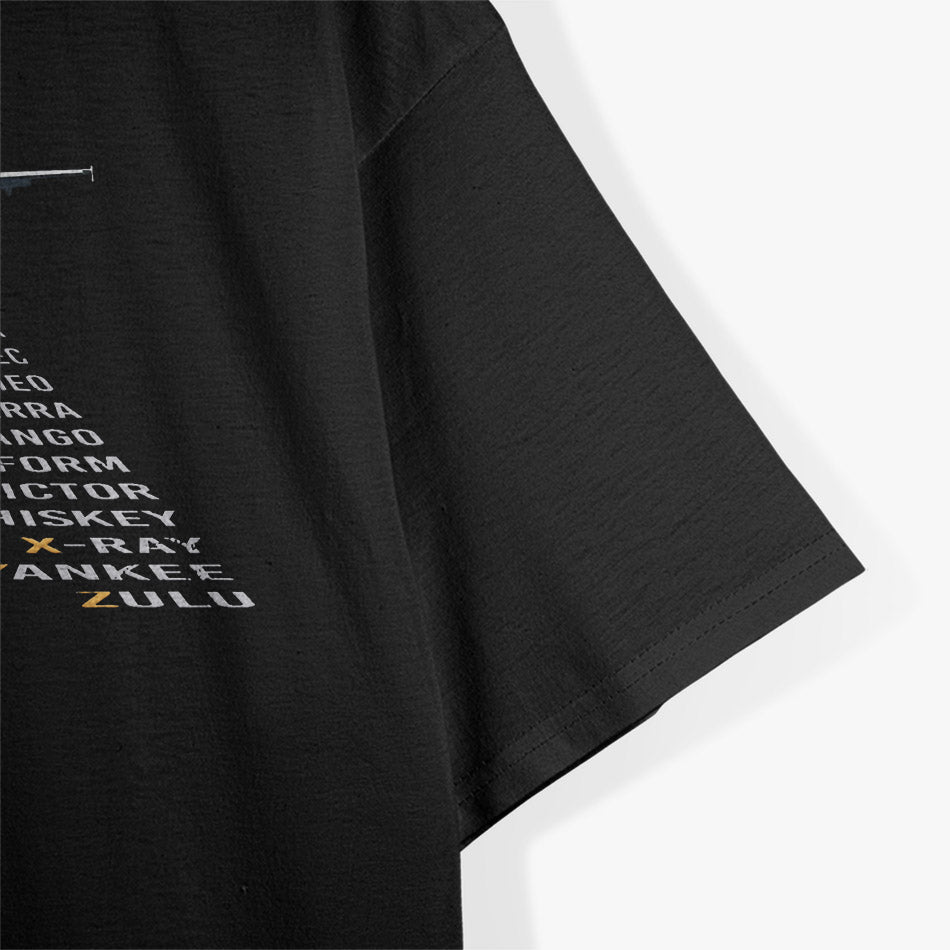 Phonetic Alphabet – Military NATO Aviation Pilot T-Shirt