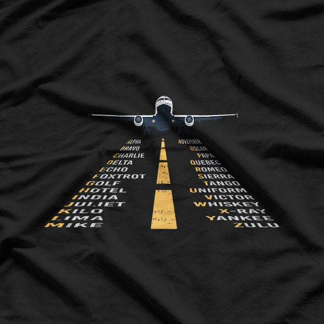 Phonetic Alphabet – Military NATO Aviation Pilot T-Shirt