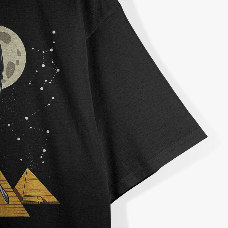 Thoth - Egyptian God, Pyramids, and Ankh Symbol T-Shirt