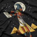Thoth - Egyptian God, Pyramids, and Ankh Symbol T-Shirt