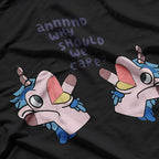Unicorse Why Should We Care - Funny Horse Unicorn Humor T-Shirt