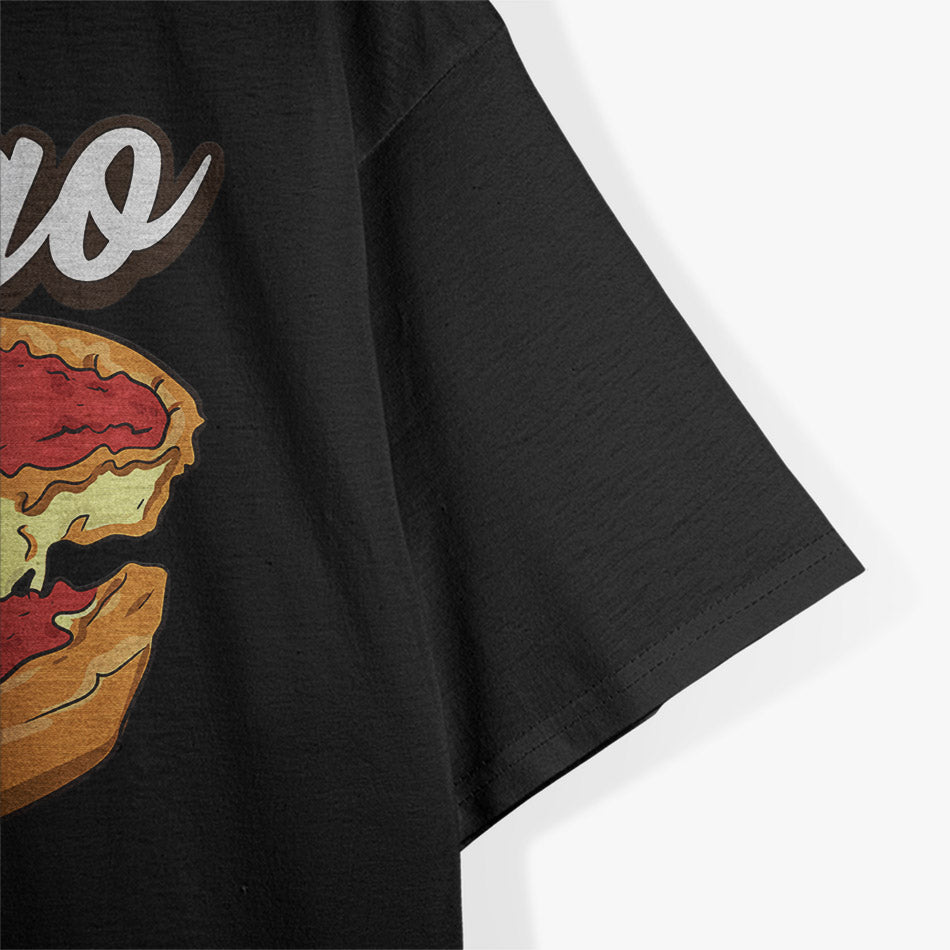 Chicago Deep Dish Pizza – Thick Crust Cheese Lover Windy City T-Shirt