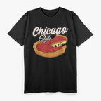 Chicago Deep Dish Pizza – Thick Crust Cheese Lover Windy City T-Shirt