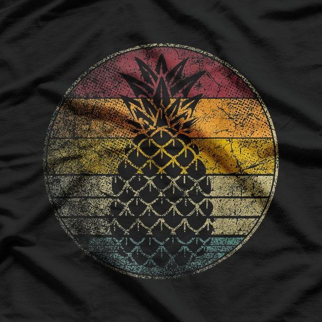 Pineapple Fruit: Retro Style T-Shirt