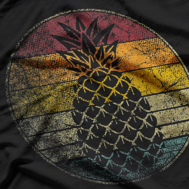 Pineapple Fruit: Retro Style T-Shirt