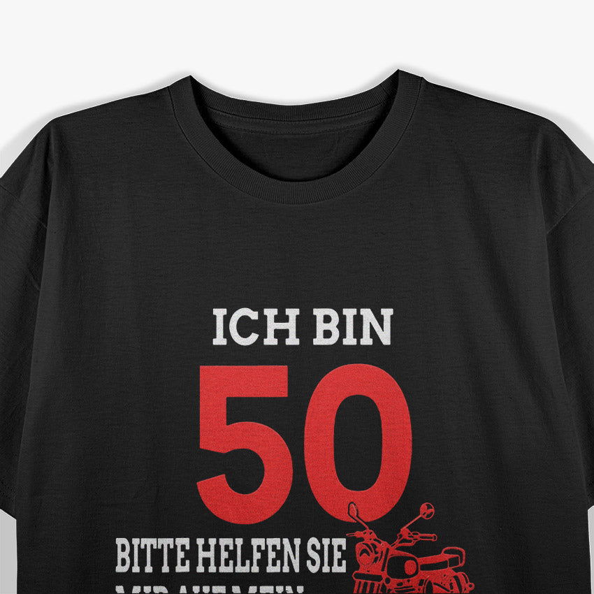 50th Birthday Motorcycle Riding Funny Biker T-Shirt