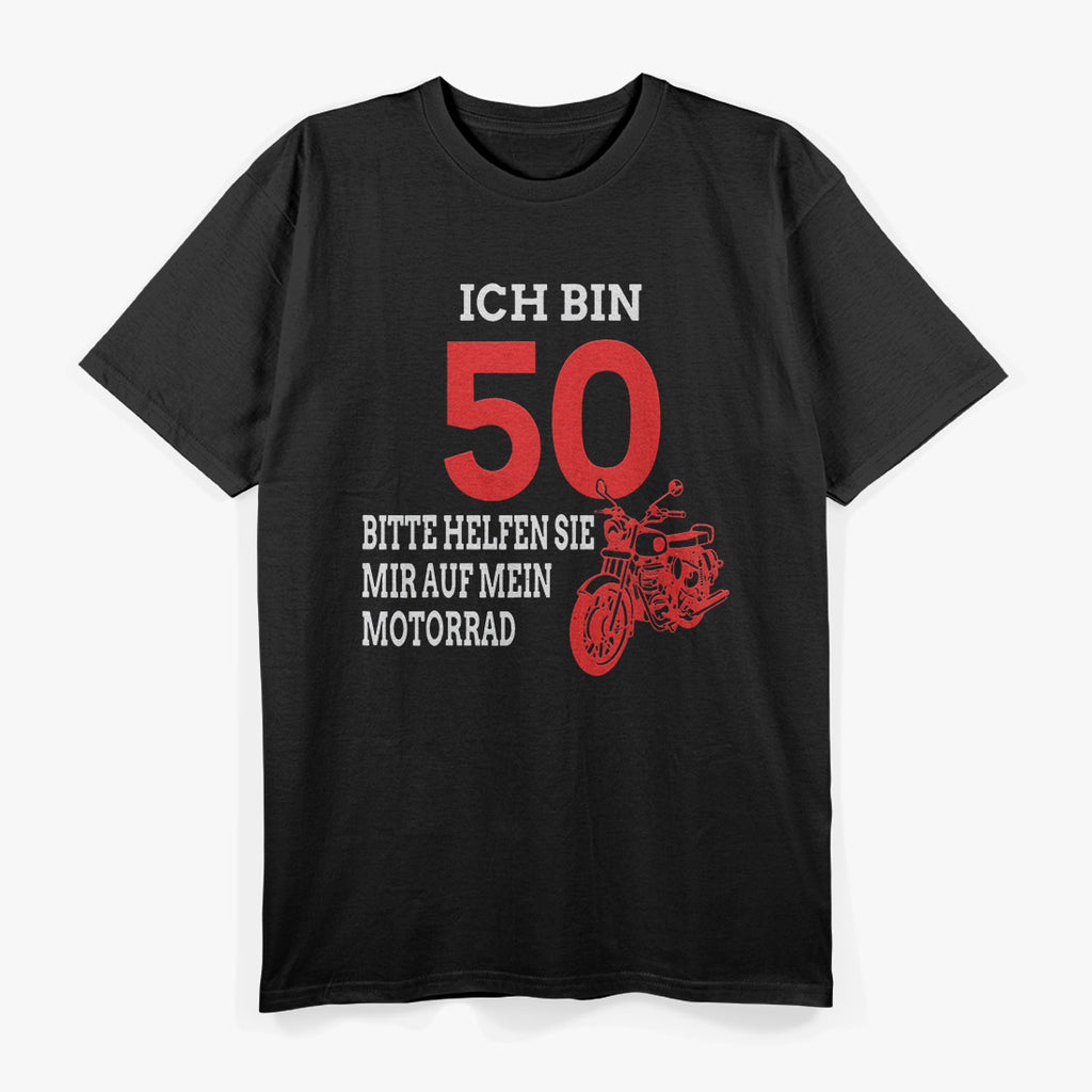 50th Birthday Motorcycle Riding Funny Biker T-Shirt