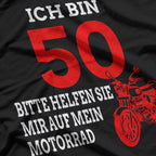 50th Birthday Motorcycle Riding Funny Biker T-Shirt