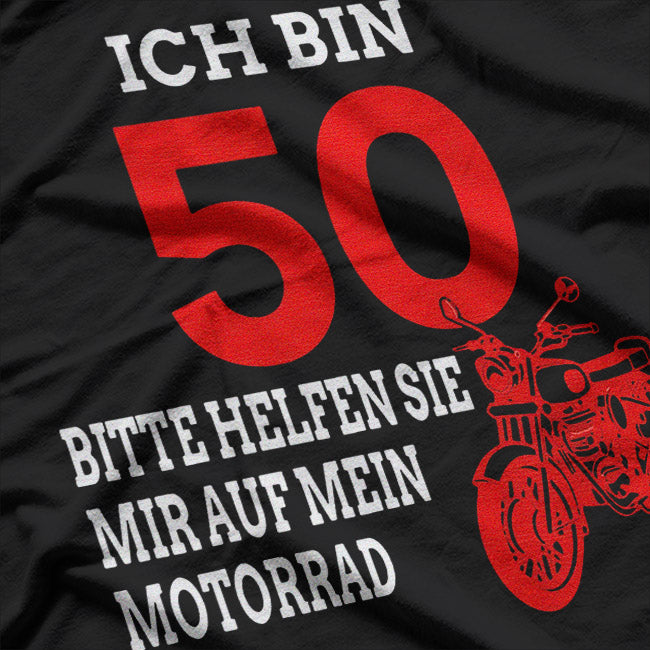 50th Birthday Motorcycle Riding Funny Biker T-Shirt