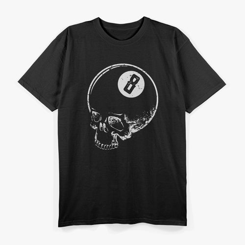 Billiard Skull Snooker Pool T-Shirt
