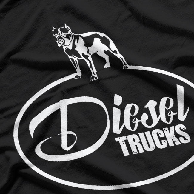 Diesel Truck Pit Bull Dog Tough Ride T-Shirt