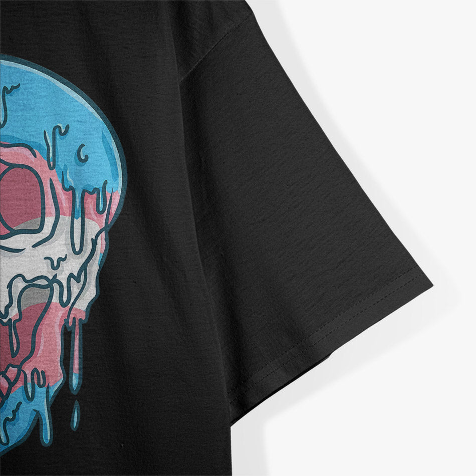Trans Pride Skull - Dripping Colors Edition T-Shirt