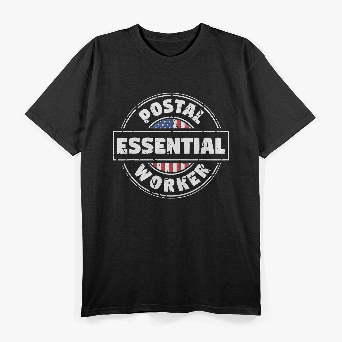 Essential Postal Worker: Delivering Through Rain & Shine T-Shirt