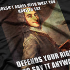 Defend Your Rights Funny Voltaire Meme Free Speech Quote T-Shirt