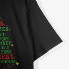 Jolliest Bunch of A-Holes: Funny Christmas Tree T-Shirt