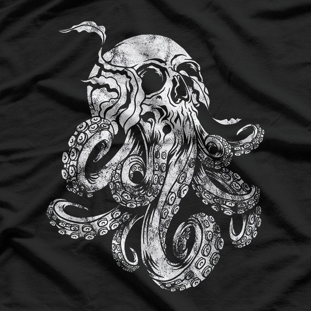 Octopus Skull Monster: Kraken & Cthulhu Horror T-Shirt