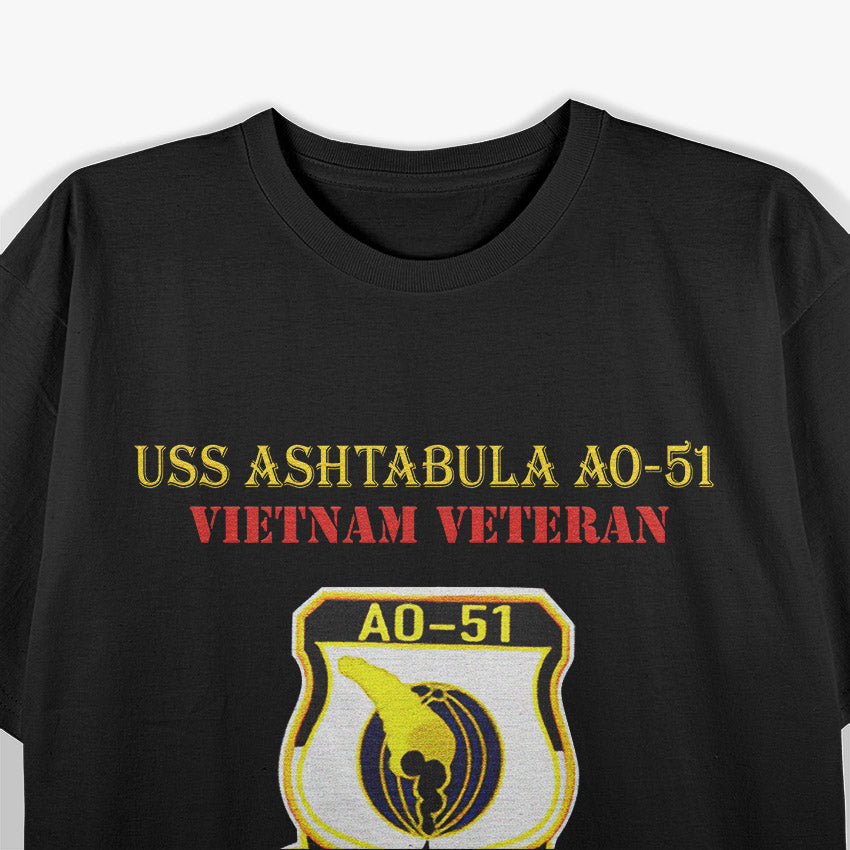 USS Ashtabula AO-51 Vietnam War Veteran Military Gift T-Shirt
