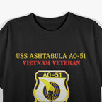 USS Ashtabula AO-51 Vietnam War Veteran Military Gift T-Shirt