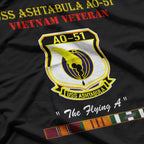 USS Ashtabula AO-51 Vietnam War Veteran Military Gift T-Shirt