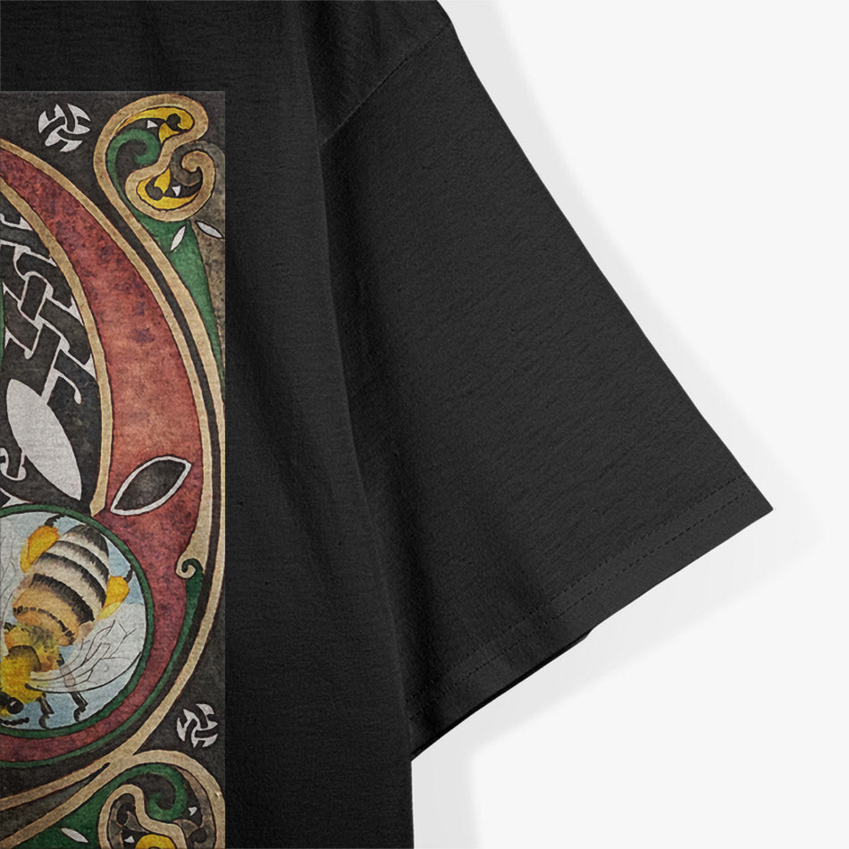 Viking Celtic Knotwork - Triple Spirals and Bees T-Shirt