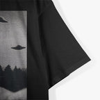 Alien Cat Abduction: Funny UFO Space Kitty T-Shirt