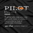 Pilot Definition – Funny Aviation Flight Enthusiast T-Shirt