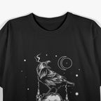 Black Crow Raven Skull Gothic Dark Art T-Shirt