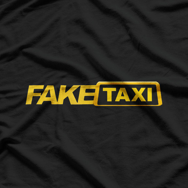 Funny Fake Taxi Parody Humor Meme Joke Car Enthusiast T-Shirt