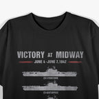 Victory at Midway Battle World War II History War T-Shirt