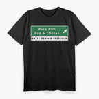 New Jersey Pork Roll Egg & Cheese – Highway Sign Jersey Shore Style T-Shirt