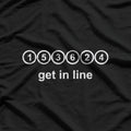 Straight Six Engine Graphic Get in Line Cylinder T-Shirt