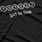 Straight Six Engine Graphic Get in Line Cylinder T-Shirt