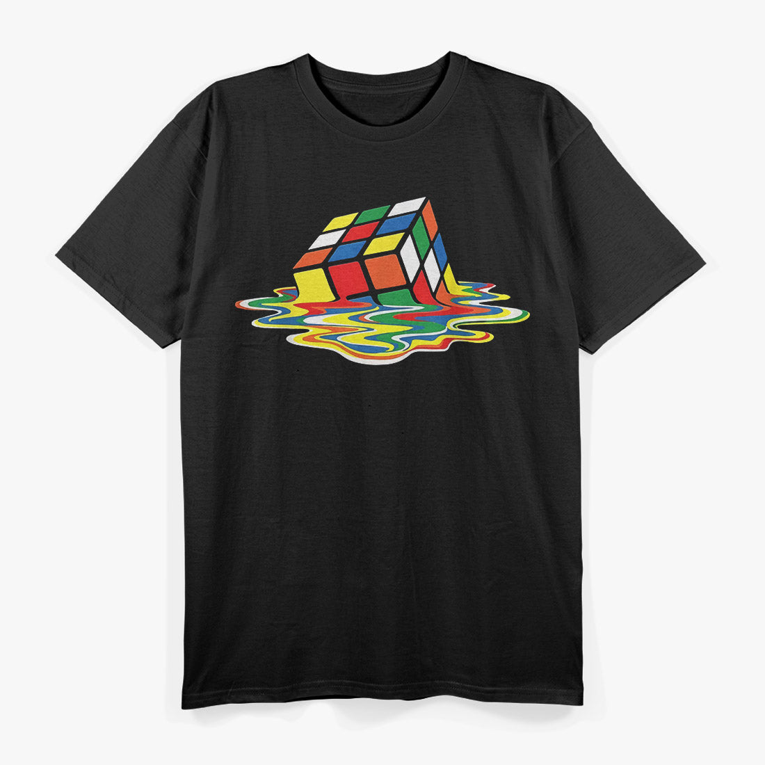 Retro Rubik’s Cube Melted: Gamer Nostalgia T-Shirt