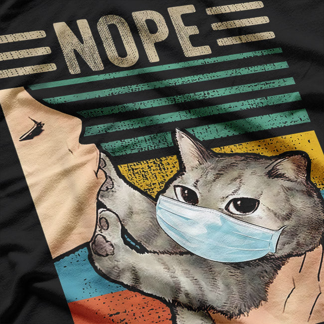 Nope! Abstand Halten - Katze Kätzchen Humor T-Shirt