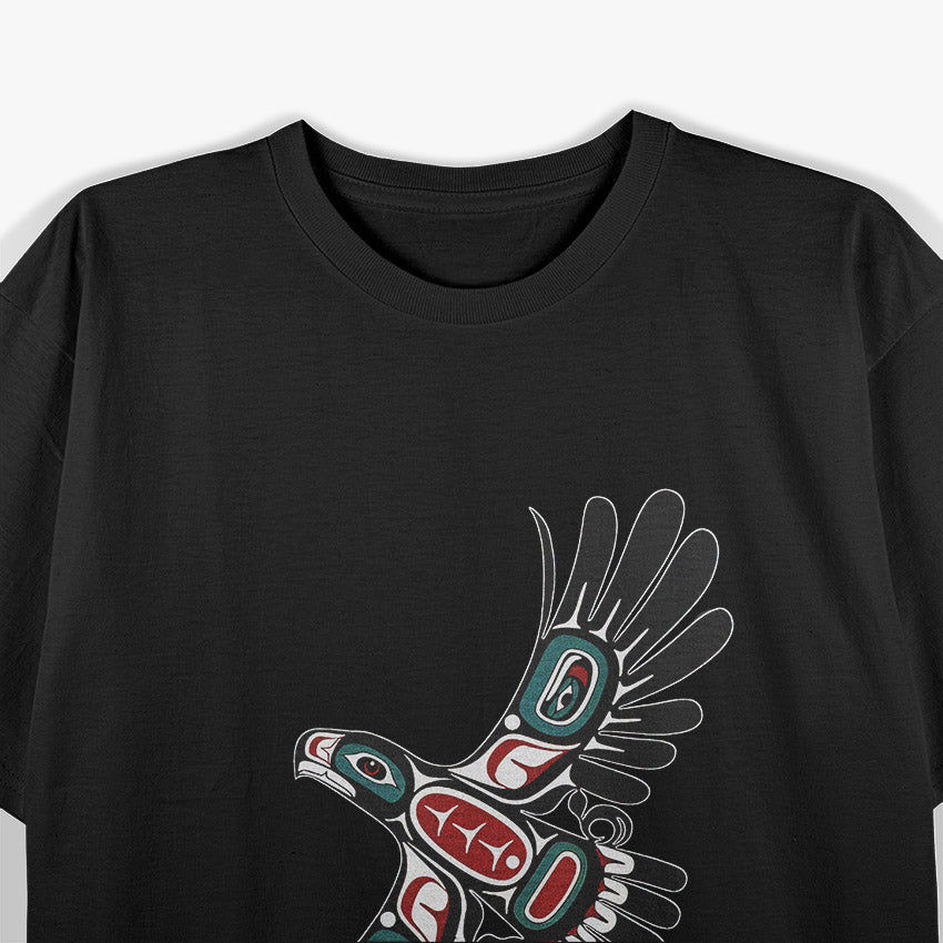 Alaska Native American Art - Tlingit Haida Eagle Tribal T-Shirt