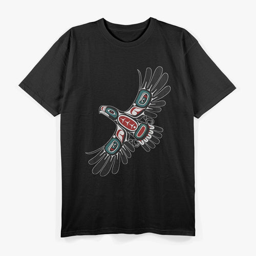 Alaska Native American Art - Tlingit Haida Eagle Tribal T-Shirt