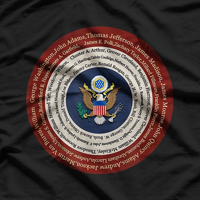 All Presidents of the United States: Patriotic History T-Shirt