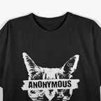 Funny Anonymous Cat – Meme Style Graphic T-Shirt