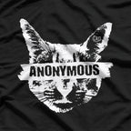 Funny Anonymous Cat – Meme Style Graphic T-Shirt