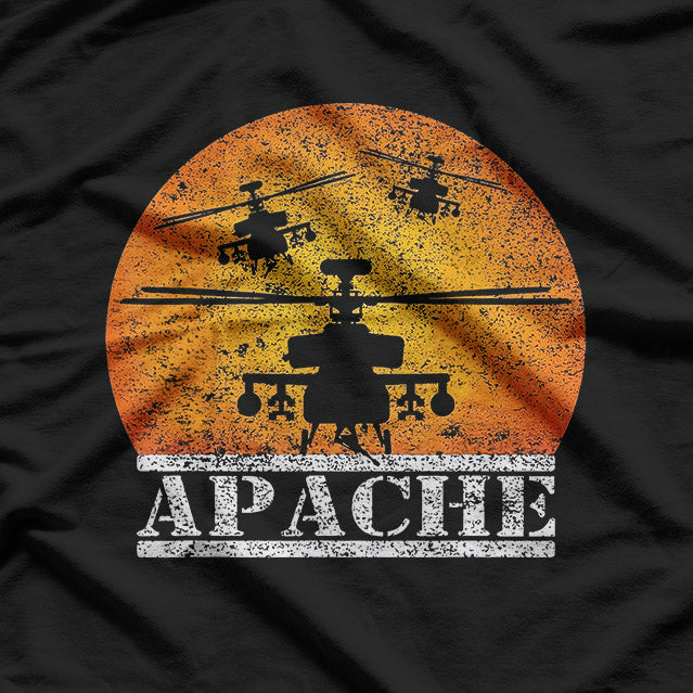 Apache Helicopter AH-64 Attack Pilot T-Shirt